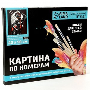Картина по номерам на холсте с подрамником «Пластичная балерина»‎, 40 х 50 см