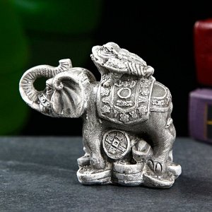Фигура "Слон на деньгах" под камень, 10х8,5х6см