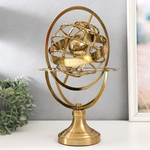 Сувенир металл "Орбита Земли" золото 25х25х38 см