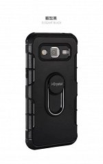 Чехол  i-Cristal с кольцом tpu + алюминий