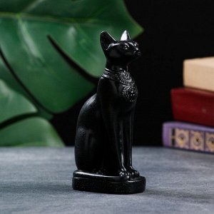 Фигура "Кошка Египетская" черная, 14 см