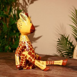 Сувенир "Жирафик" висячие лапки, дерево 40 см