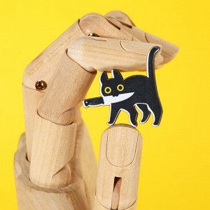 Значок деревянный «Не беси меня», серия мемы , 3,5 х 3,3 см