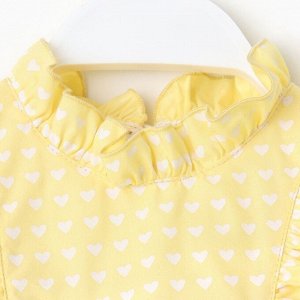 Платье детское с крылышками KAFTAN 32 (110-116 см), цвет жёлтый