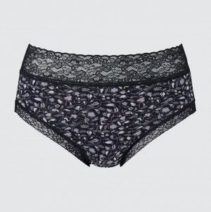 UNIQLO - трусики Just West Mini Flower - 08 DARK GRAY