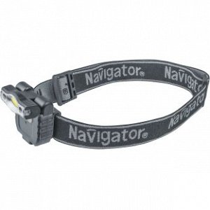 Фонарь Navigator 93 190 NPT-H27-ACCU налоб. 1COB LED 3Вт 1реж. Li-pol 0,5Ач, шт