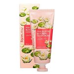 Крем для рук c водяной лилией FarmStay Pink Flower Blooming Hand Cream Water Lily, 100мл