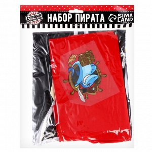 Карнавальный костюм «Пират», жилетка, наглазник, термонаклейка, бандана