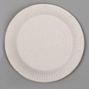 Тарелка одноразовая бумажная "Сомелье", набор 6 шт, 18 см