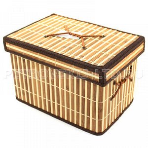 Коробка хозяственная бамбуковая 31х21х23см, складная (Вьетна