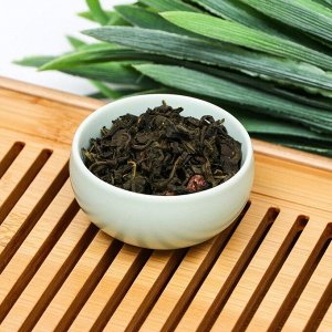 Китайский зеленый чай, клубничный, 50