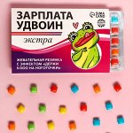 Жевательная резинка «Зарплатаудвоин» в блистере, 11,5 г.