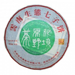 Китайский выдержанный зеленый чай "Шен Пуэр Shengtau qizibing", 357, 2020
