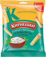 «Кириешки», сухарики со вкусом сметаны с зеленью, 40г
