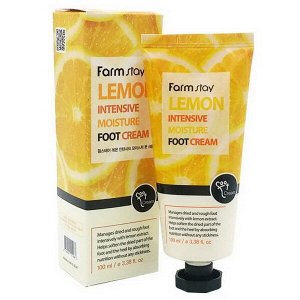 Увлажняющий крем для ног FarmStay Lemon Intensive Moisture Foot Cream, 100мл