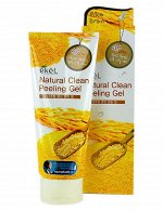 KR/e`kel Скраб-пилинг для лица RICE BRAN Natural Clean Peeling Gel (Рисовые отруби), 180мл