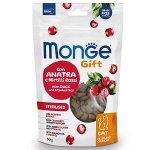 Лакомство Monge Gift Sterilised для стерилизованных кошек &quot;Хрустящие подушечки с начинкой&quot; с уткой и клюквой 60 г