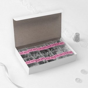 Булавки портновские в пластиковой коробке, 25 мм, 50 шт, цвет чёрно-белый