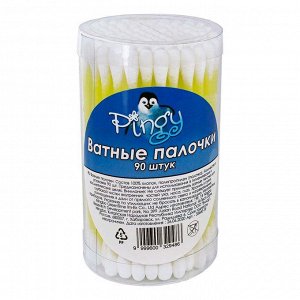 PINGY ватные палочки PP 90 шт круглая намотка стакан