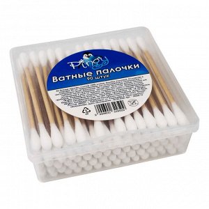 PINGY ватные палочки бамбук 90 шт круглая намотка пласт.короб / 35660-16