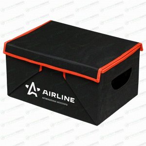 Органайзер Airline, в багажник, 460x320x190мм, чёрный, с крышкой, складной, арт. AO-SB-24