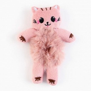 Резинка для волос новогодняя «Для самой милой», котик, 1 шт, d = 7,5 см