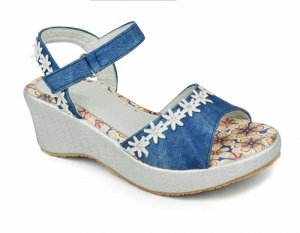 Обувь детская Сандалии для девочки KB1824BL Blau KING BOOTS