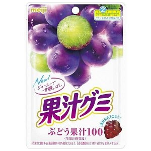 MEIJI Juice Gummy Budou - виноградный мармелад на фруктовом соке