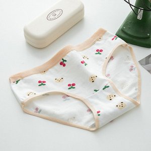 Трусы женские, повседневные, слипы, хлопковые, 1 шт.