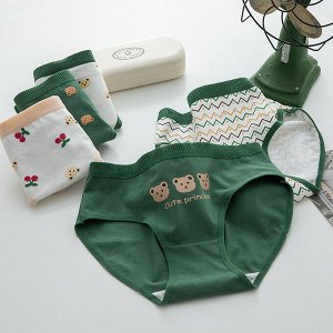 Трусы женские, повседневные, слипы, хлопковые, 1 шт.