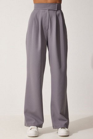 Женские свободные брюки с дымчатой талией и застежкой-липучкой YL00001