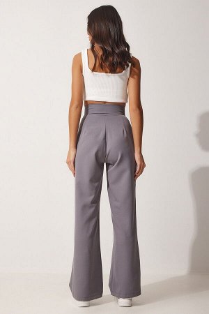Женские свободные брюки с дымчатой талией и застежкой-липучкой YL00001