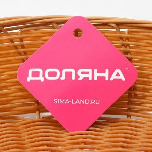 Корзинка для подачи Доляна «Капучино», 27?22?6,5 см, цвет коричневый