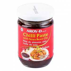 Паста Чили с соевым маслом AROY-D 260 г. ст/б