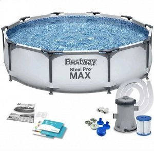 Каркасный бассейн Bestway Steel Pro Max / 305 х 76 см