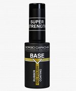 База для гель лака жесткая укрепляющая каучуковая RUBBER 12 мл Giorgio Capachini SUPER STRENGTH