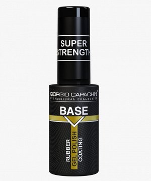 База для гель лака жесткая укрепляющая каучуковая RUBBER 12 мл Giorgio Capachini SUPER STRENGTH