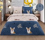 Постельное белье Френдс (КПБ Бязь 1,5 сп подростковая с 1 нав. 70*70)