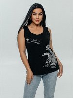 Майка женская &quot;Бали&quot; черный