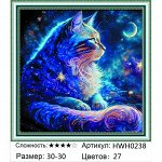 Алмазная мозаика круглые стразы 30х30 на подрамнике / Алмазная живопись