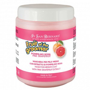 ISB Fruit of the Groomer Pink Grapefruit Восстанавливающая маска для шерсти средней длины с витаминами 1 л