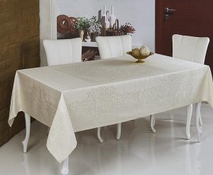 Кремовый Скатерть жаккард "MONALIT" Лен LINEN 160x220 см
Размер: 160x220 см
Состав: 100% Лен
Страна: Турция