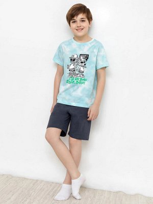 Хлопковый комплект для мальчиков (футболка и шорты)