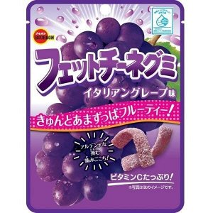 BOURBON Fettuccine Gummy - cахарные мармеладные тянучки со вкусом винограда