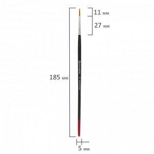 Кисть BRAUBERG синтетика, круглая, №2, 200208