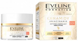 Eveline CERAMIDES & Niacinamide Крем- лифтинг активно Укрепляющий 50+ дневной/ночной 50мл