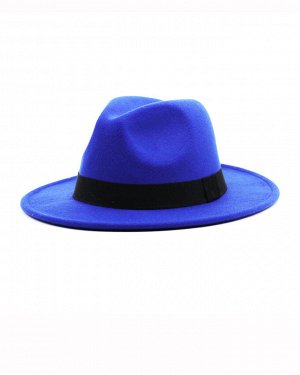 шляпа Гангстерская LUX синяя, 56-58 см