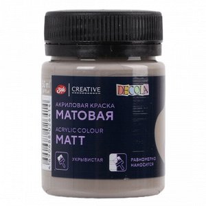 Акриловая краска матовая Французский кофе 50мл  Декола