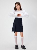 Юбка детская для девочек Raskroi skirt темно-синий