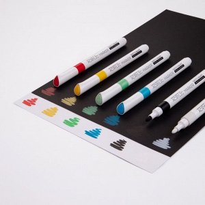 Набор акриловых маркеров 6 цветов SKETCH&amp;ART, 1,0-3,0 мм